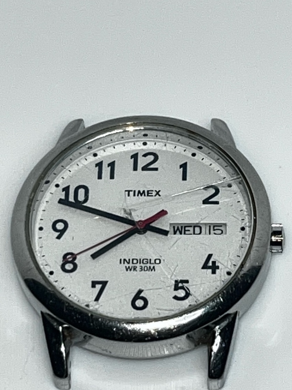 Timex Indiglo Watch : Women’s Watch Has A Cracked Crystal & New Battery